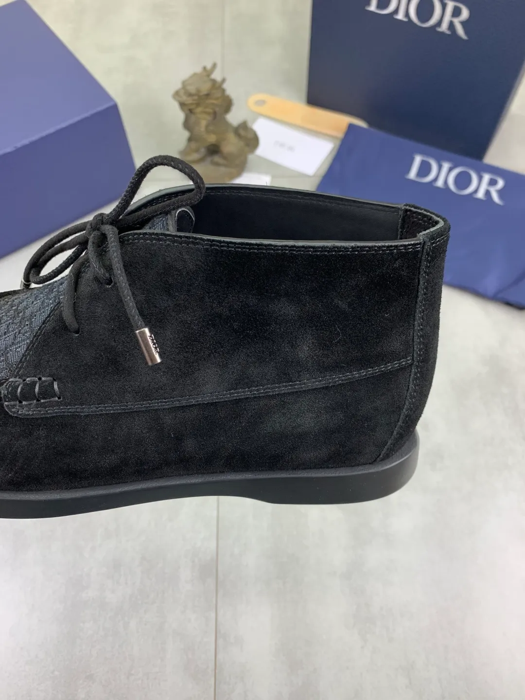 Men's Men's Shoes 💰P580 New Niuli💰High Version 💎💎💎Dior Original! Top Italian purchasing agent! Men's high-top business casual leather shoes, original imported calfskin upper, oiled edges, ultimate texture, gentleman style, imported cowhide lining inside, top-quality original Italian rubber outsole, first-class workmanship, top quality! Size: 39-44 (45 customized)